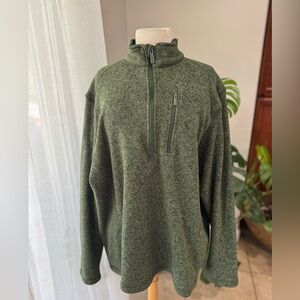 Woolrich‎ Men's Olive Zip-Up Sweater